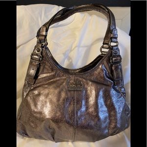 Coach gunmetal 3 pocket purse H1168-18813